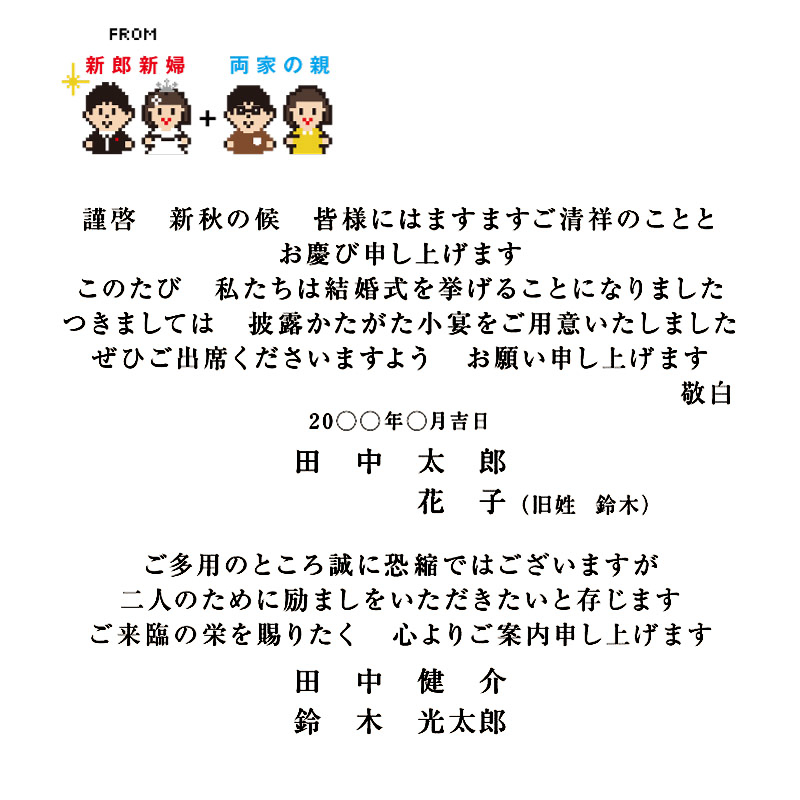 結婚式招待状の差出人は両家の親から 新郎 新婦から 宛名で分けてok 形式パターンまとめ Favori Blog ファヴォリ クラウドブログ