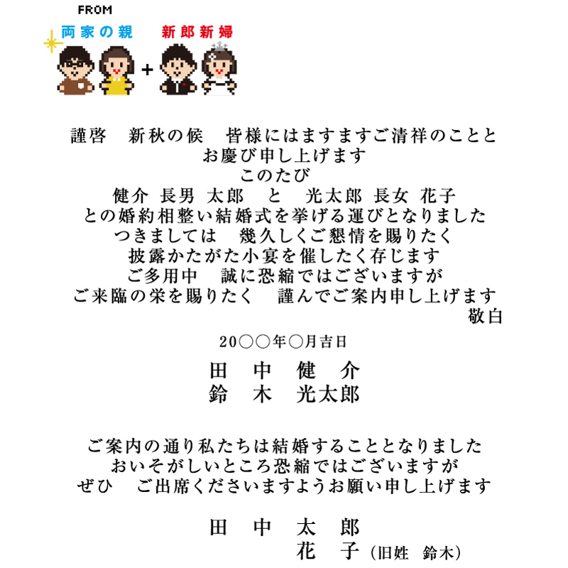 結婚式招待状の差出人は両家の親から 新郎 新婦から 宛名で分けてok 形式パターンまとめ Favori Blog ファヴォリ クラウドブログ