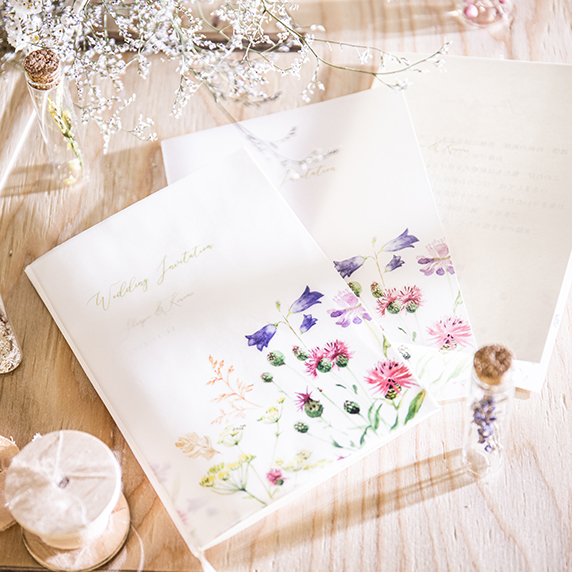 招待状手作りの新しいカタチ「favori クラウド」｜グリーン