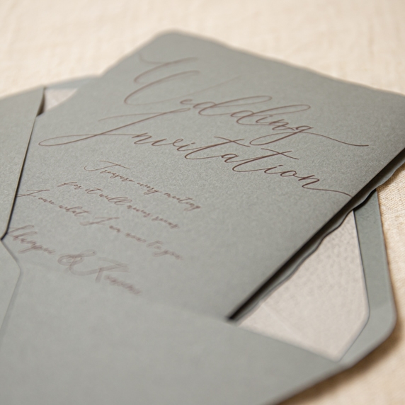 招待状手作りの新しいカタチ「favori クラウド」｜セドゥ グレー[GG]招待状
