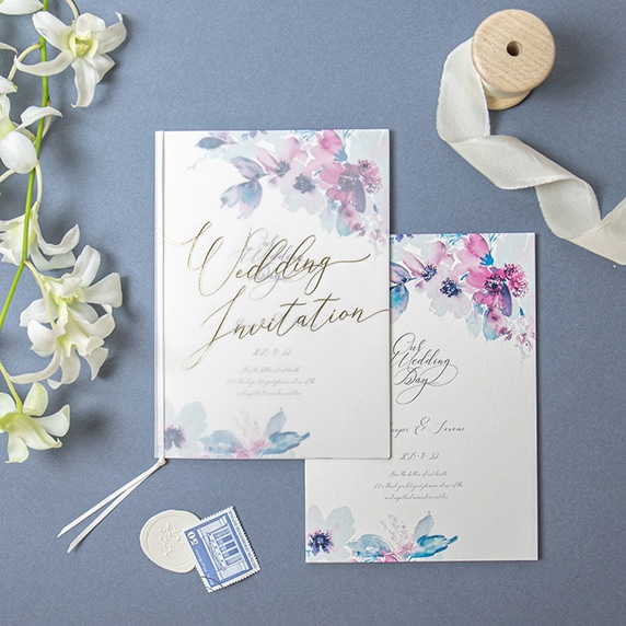 Floral Ink Blue[WTA-B]