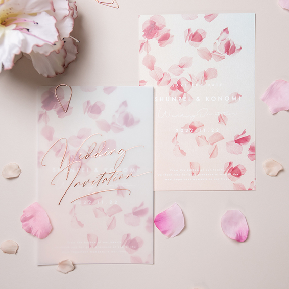 招待状手作りの新しいカタチ Favori クラウド テイラー フラワーシャワー招待状