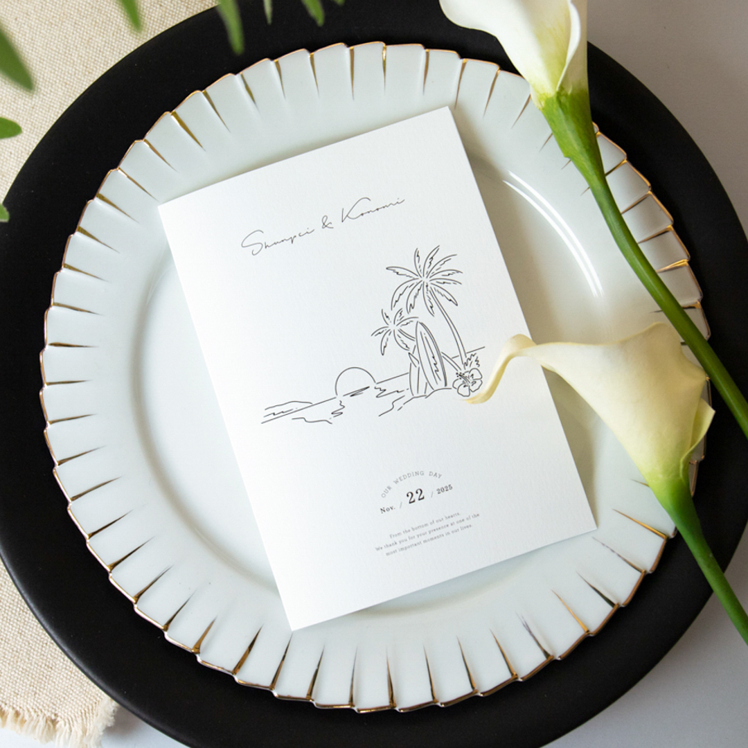 招待状手作りの新しいカタチ「favori クラウド」｜リゾート[F-AB]招待状