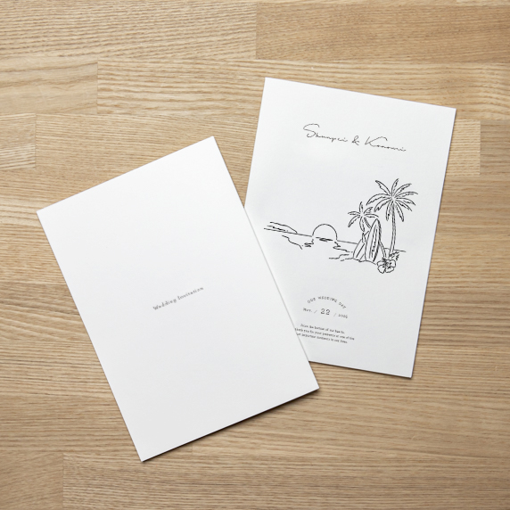 招待状手作りの新しいカタチ「favori クラウド」｜リゾート[F-AB]招待状