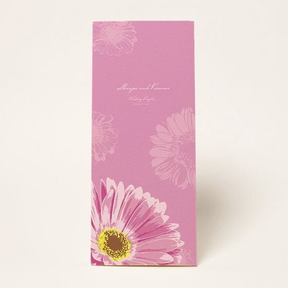 席次表手作りの新しいカタチ「favori クラウド」｜ガーベラパープル