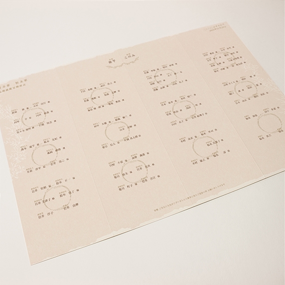 席次表手作りの新しいカタチ「favori クラウド」｜シータ グラス_