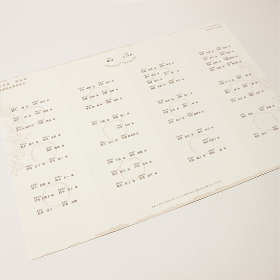 席次表手作りの新しいカタチ「favori クラウド」｜シータ グラス_