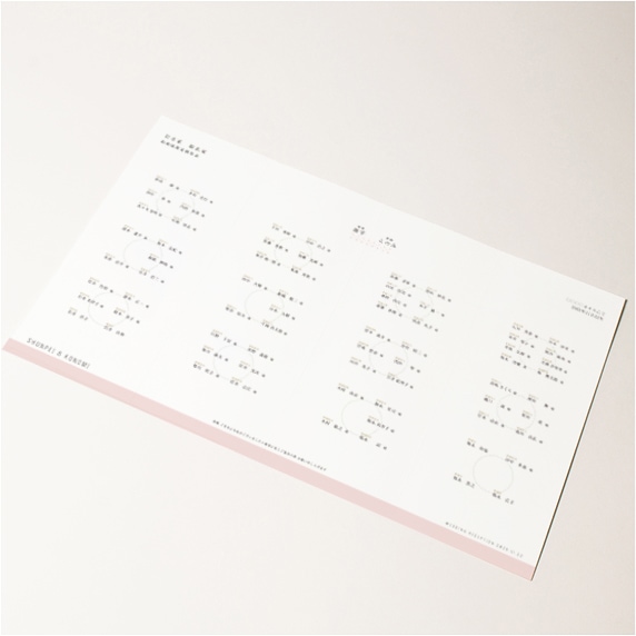 席次表手作りの新しいカタチ「favori クラウド」｜ファンファーレ_