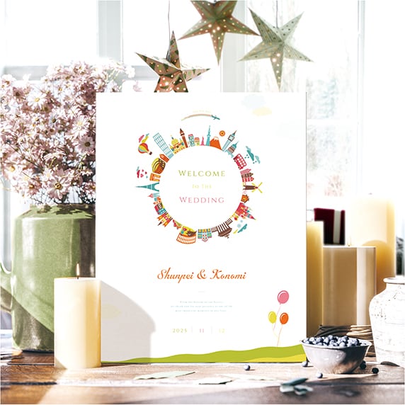 ウェルカムボード手作りの新しいカタチ「favori クラウド」｜【F6