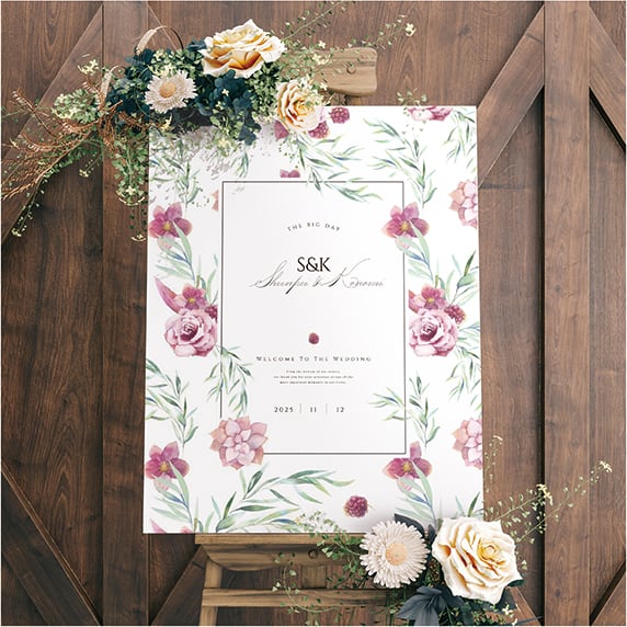 【F6】Botanical Pink